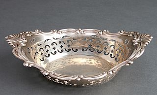 Gorham Sterling Silver Pierced Oval Dish