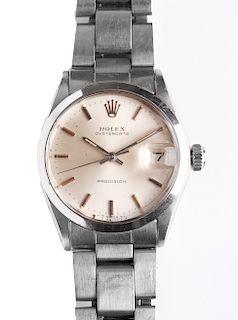 Rolex Oysterdate Precision Stainless Steel Watch