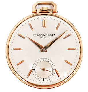 Art Deco Patek Philippe 18K Gold Pocket Watch