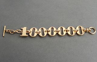 Christian Dior "Million Dollar" Gold-Tone Bracelet