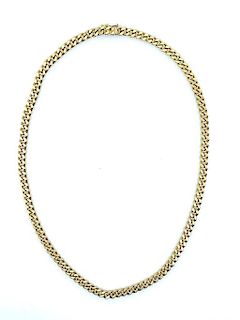 18K Yellow Gold Chain Link Necklace