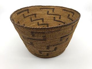 Native American Pima/Papago Coiled Basket
