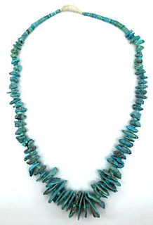 Large Turquoise Nugget Necklace