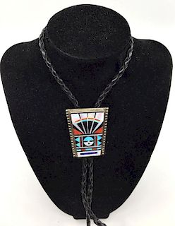 Vintage Rick and Lucy Vacit Zuni Native American Bolo