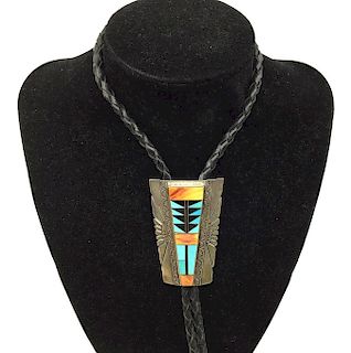 Zuni Sterling Bolo with Turquoise