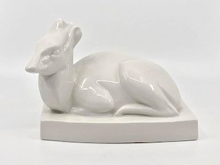 Wedgwood Cream Glazed Figure of a Recumbent Duikers Antelope
