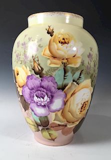 Austrian Hand Painted Porcelain Vase