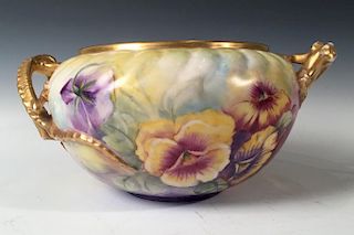 Willets Belleek Hand Painted Vase