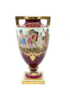 Vienna Hand painted Porcelain Vase
