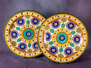 Two Gouda Pottery Chargers