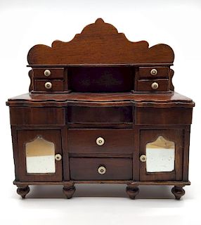 Miniature American Empire Sideboard, 19thc.
