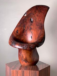 Turned Exotic Wood Sculpture