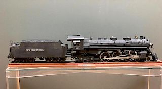 Hand Built Painted Wood Train Model, New York Central