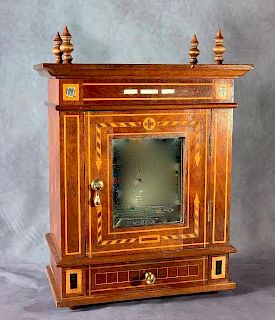 Inlaid Wood Small Cabinet