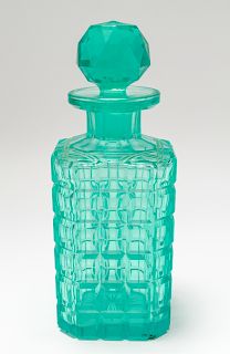 Art Deco Style Turquoise Color Crystal Decanter