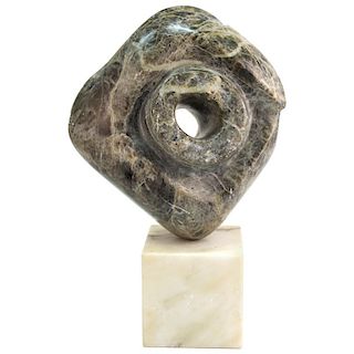 Modern Abstract Biomorphic Carved Stone Sculpture