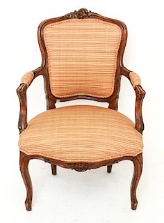 Louis XV Style Fauteuil Arm Chair