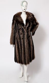 Edward Reilly & Co Ladies' Striped Fur Coat
