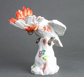 Meissen Cockatoo Porcelain Figurine Sculpture