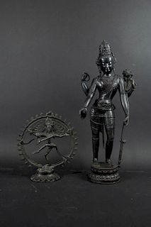 An Indian Bronze Figure of Avalokitesvara,
