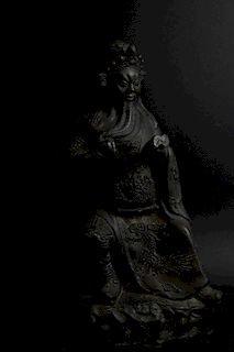A Bronze Figure of Guan Yu.