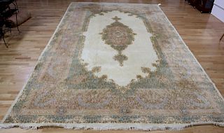 Antique Palace Size Kerman Carpet