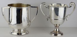 SILVER. English Silver Hollow Ware Grouping.