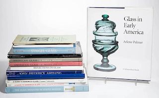 AMERICAN GLASS REFERENCE VOLUMES, LOT OF 14