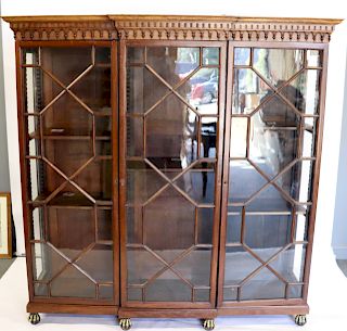Antique Regency Mahogany Bookcase.