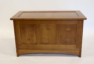 Stickley Audi Arts And Crafts Style Inlaid Trunk