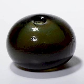PATTERN-MOLDED INKWELL / PAPERWEIGHT