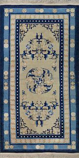 19th c. Chinese Wool and Cotton Rug carpet