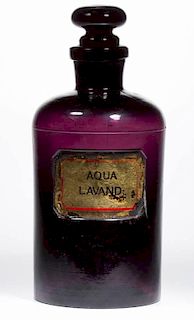 BLOWN-MOLDED APOTHECARY LARGE BOTTLE