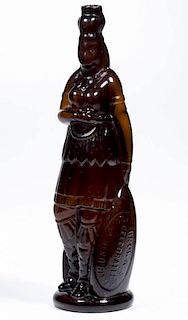 BROWN'S INDIAN BITTERS FIGURAL BOTTLE