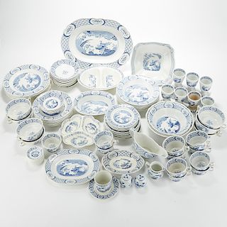 Old Chelsea Blue and White Dinner Service