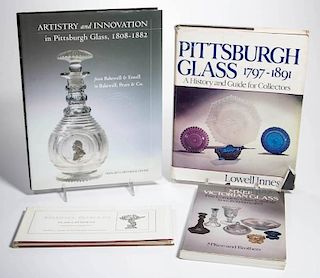 PITTSBURGH GLASS REFERENCE VOLUMES, LOT OF FOUR
