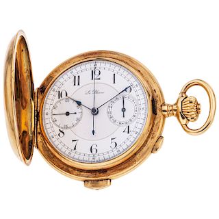 LE PHARE RINGING POCKET WATCH. 18K YELLOW GOLD