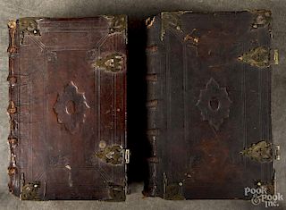 Two Dutch Staten Bibles, published by Jacob Hendrik Keur, Dordrecht, 1738 and 1741
