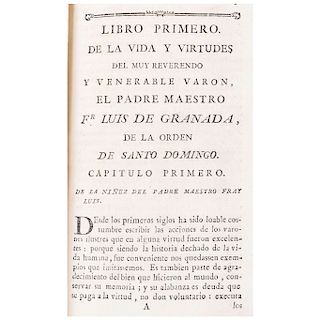 Muñoz, Luis. Vida y Virtudes del Venerable Varón el Padre Maestro Fr. Luis de Granada de la Orden de Santo Domingo. Madrid: 1789.