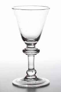 FREE-BLOWN LARGE WINE GLASS / GOBLET