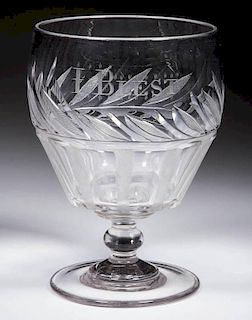 ENGLISH CUT AND ENGRAVED LARGE RUMMER