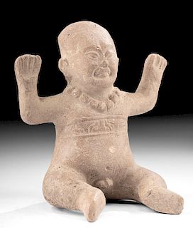 Olmec Pottery Seated Baby