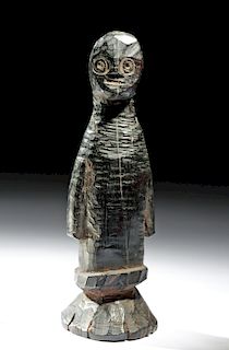 Early 20th C. African Lega Wood Bwami Figure