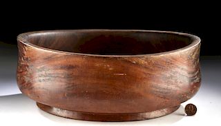 Rare 19th C. Hawaiian Kou Wood Bowl