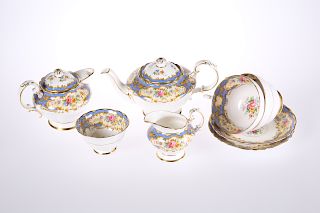 A PARAGON "HAMILTON" TEA SERVICE FOR TWO, comprising teapot