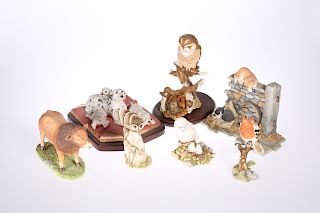 SEVEN SHERRATT & SIMPSON ANIMAL MODELS, including Limousin 