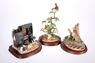 THREE BORDER FINE ARTS MODELS, including "In from the Cold"
