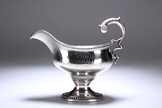 A GEORGE III SILVER SAUCE BOAT, LONDON 1775, MAKER PROBABLY