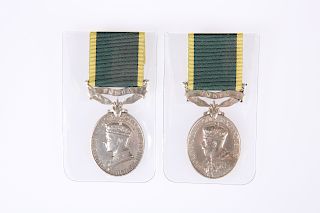 TWO MEDALS, father and son, L/SGT. F. Lean and L/CPL. D.K. 