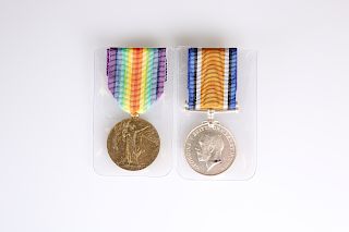 BWM AND VICTORY MEDAL, 2. Lieut. H.C.G. Laker, served with 